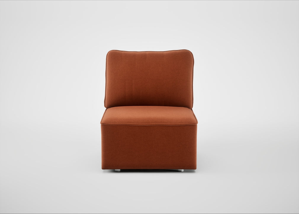 Morven Single Unit Cotton Velvet Russet