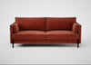Tortona 3 Seater Sofa Smart Luxe Velvet Tawny