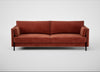 Tortona 4 Seater Sofa Smart Luxe Velvet Tawny