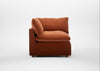 Astrid Corner Unit Cotton Velvet Russet / Natural Beech