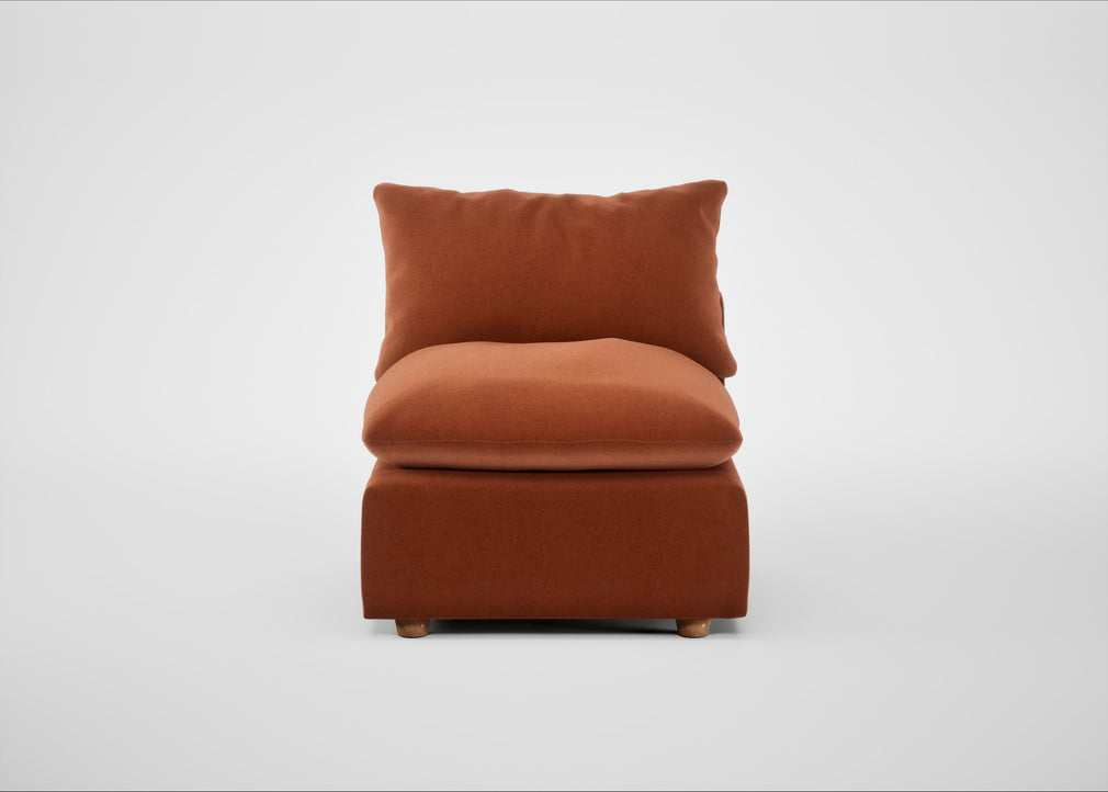 Astrid Single Unit Cotton Velvet Russet / Natural Beech