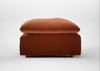 Astrid Ottoman Cotton Velvet Russet / Natural Beech