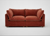 Astrid 3 Seater Sofa Smart Luxe Velvet Tawny / Natural Beech