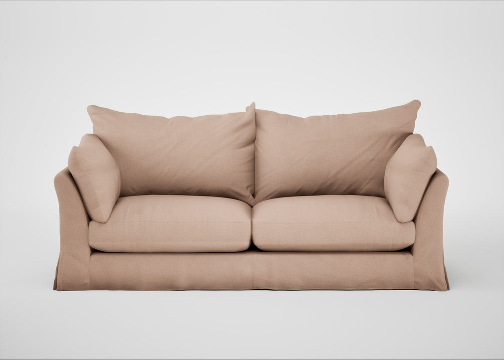 Tailor Loose Cover 4 Seater Sofa Capelo Linen-Cotton Rosedale