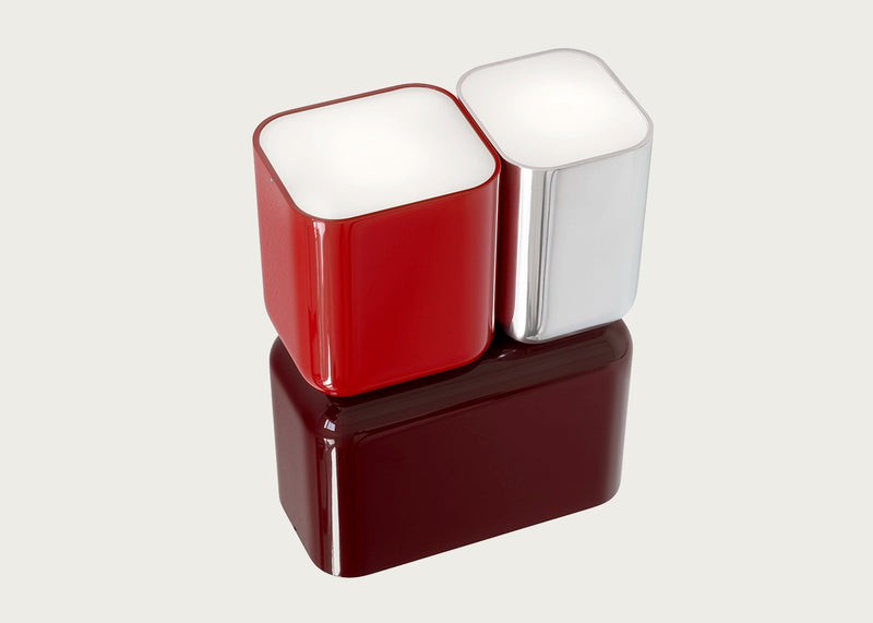 Tabata Wall Light Dark Burgundy & Vermilion Red