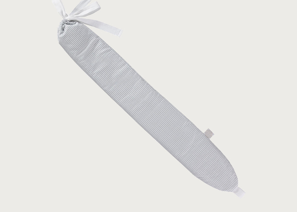 Pure Japanese Cotton Grey Stripe Hot Water Bottle
