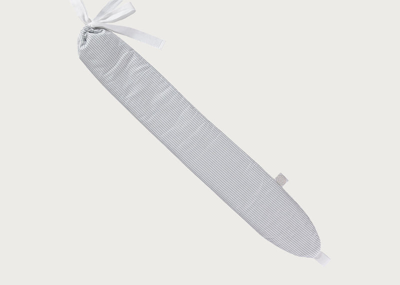 Pure Japanese Cotton Grey Stripe Hot Water Bottle