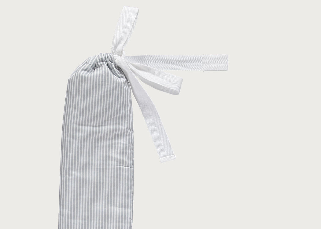 Pure Japanese Cotton Grey Stripe Hot Water Bottle