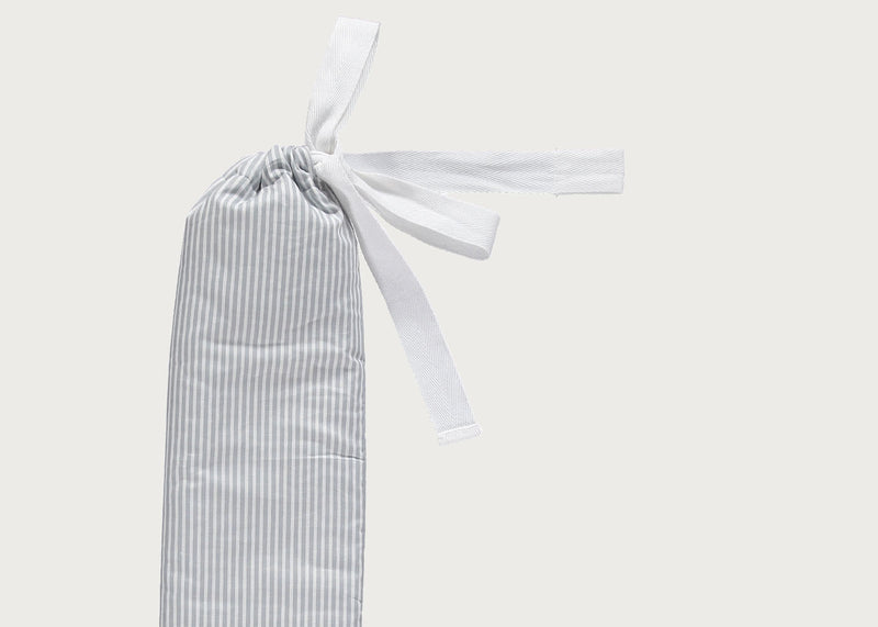 Pure Japanese Cotton Grey Stripe Hot Water Bottle