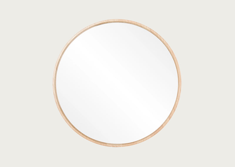 Look Mirror White Oiled Oak 32cm