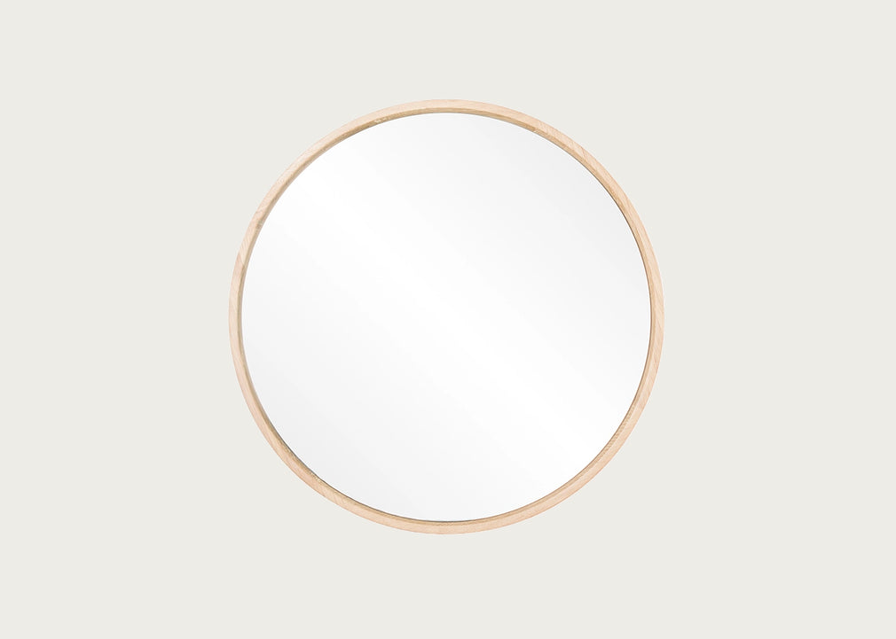 Look Mirror White Oiled Oak 27cm