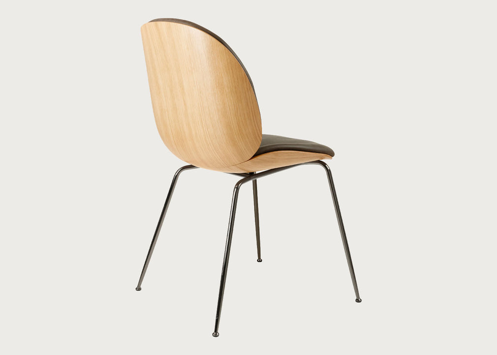 Beetle Dining Chair with Front Upholstery