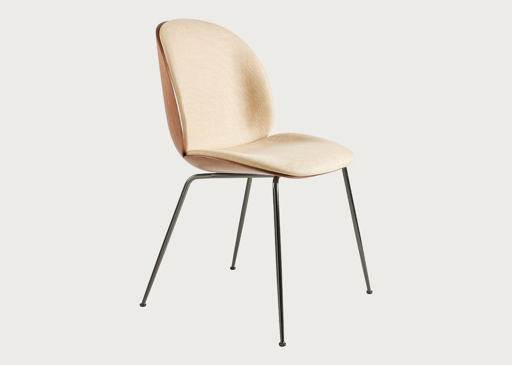 Beetle Dining Chair with Front Upholstery