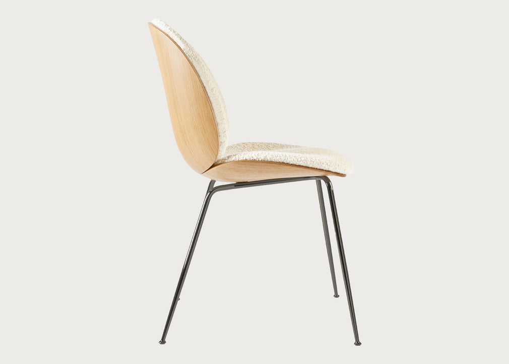 Beetle Dining Chair with Front Upholstery