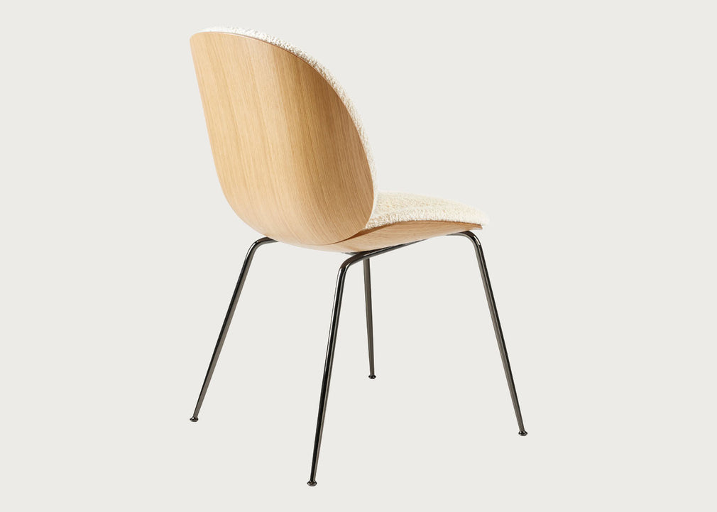 Beetle Dining Chair with Front Upholstery