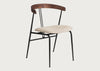 Violin Wooden Backrest Dining Chair