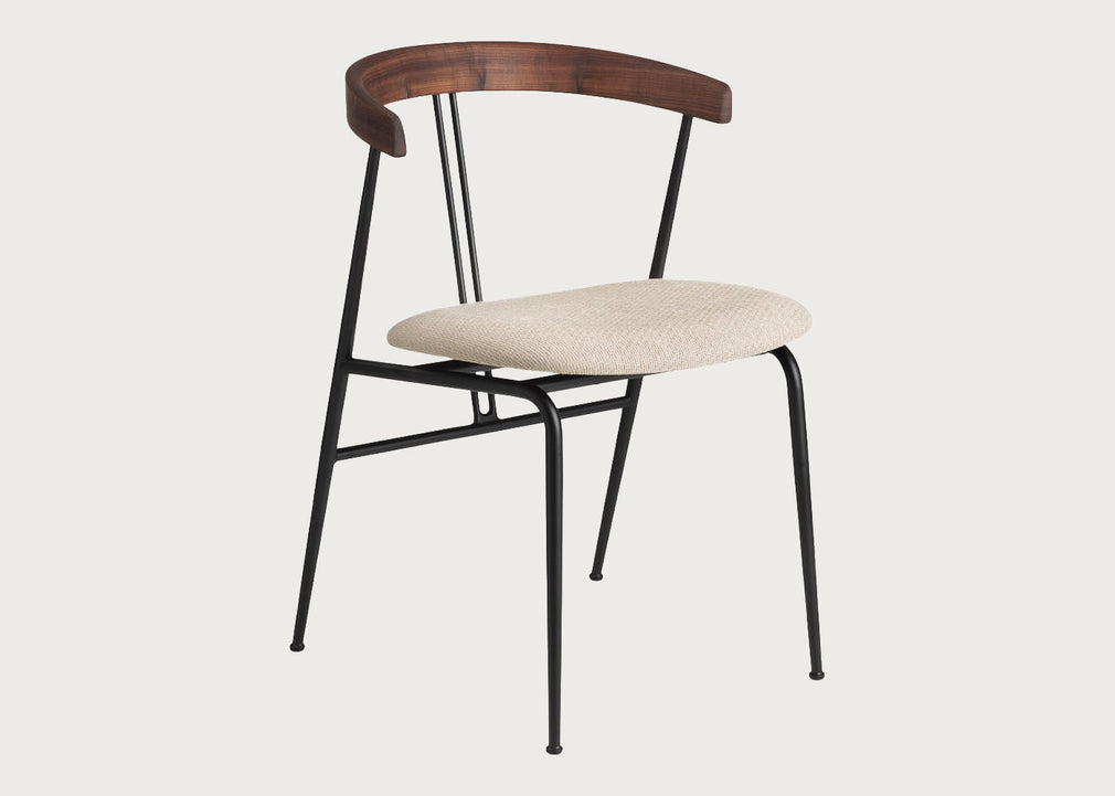 Violin Wooden Backrest Dining Chair