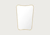 FA33 Rectangular Wall Mirror Medium Brass