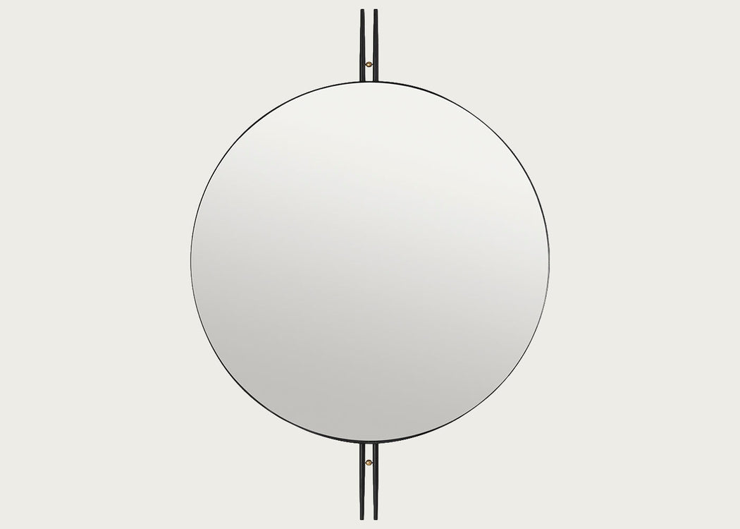 IOI Wall Mirror Round Ø80cm Black & Brass