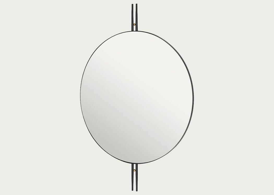 IOI Wall Mirror Round Ø80cm Black & Brass