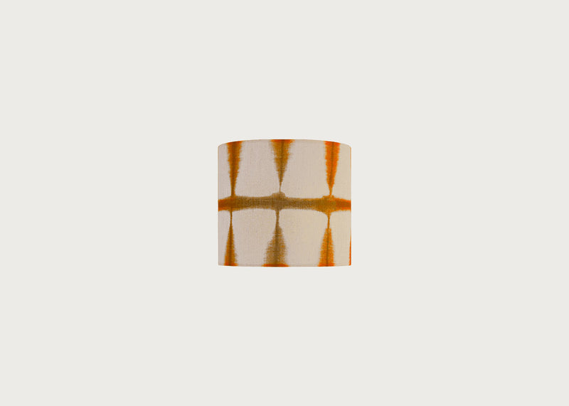 Shibori Lampshade Chilli Linen