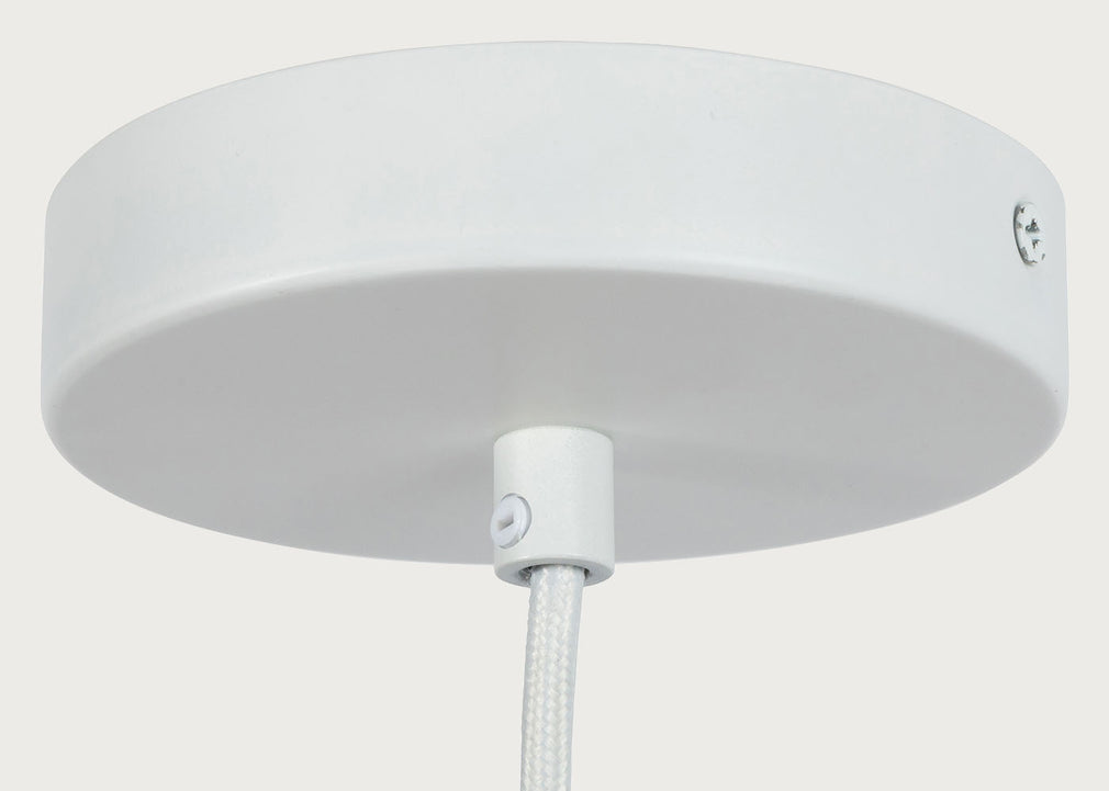Pietra Papier Mache Pendant Light White 50cm