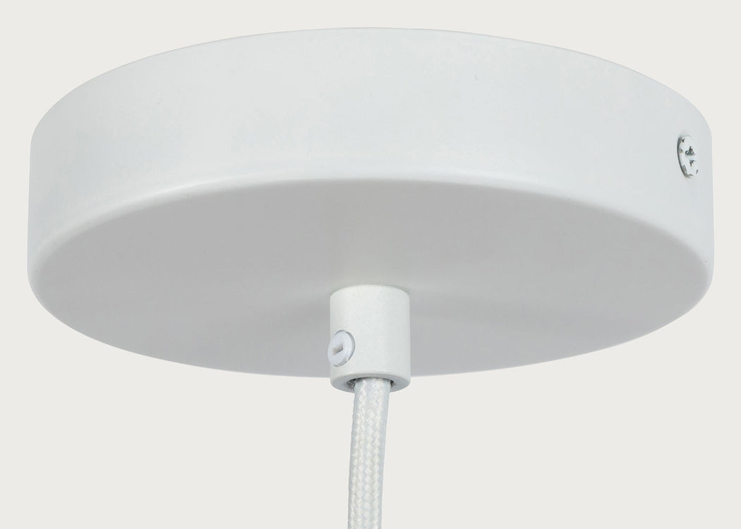 Pietra Papier Mache Pendant Light White 50cm