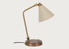 Dryden Table Lamp Walnut & Natural