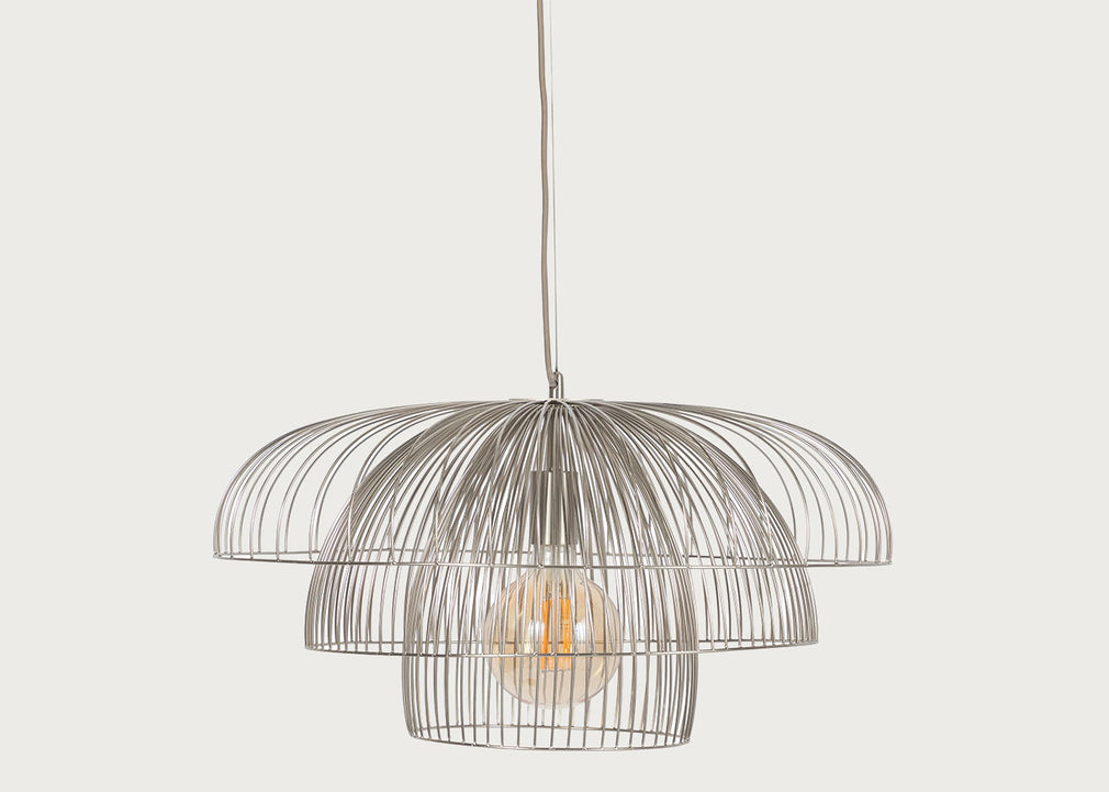 Makiko Pendant Light Brushed Steel