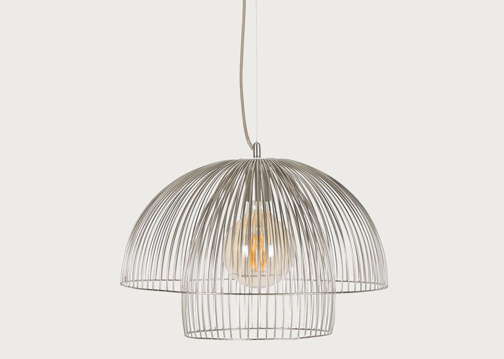 Makiko Pendant Light Brushed Steel