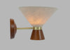 Osaka Wall Light Natural & Walnut Finish