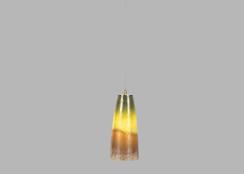 Ryde Glass Pendant Light Bronze/Green