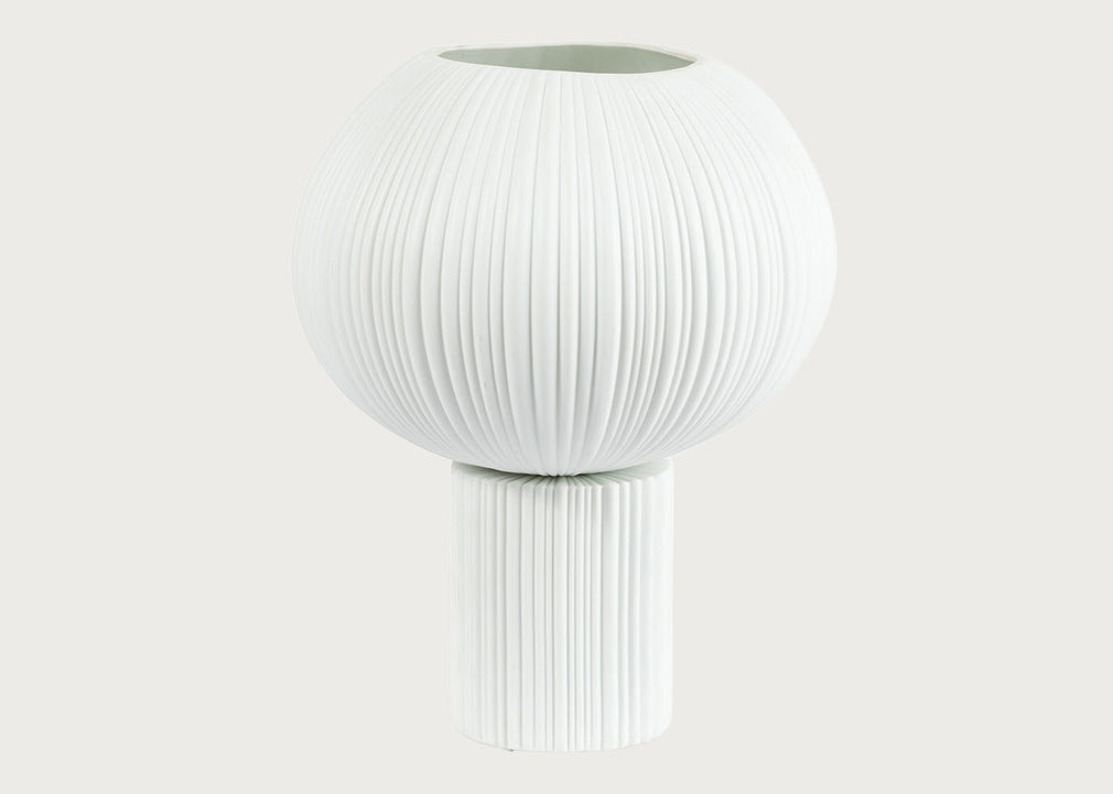 Sea Urchin Porcelain Table Lamp White
