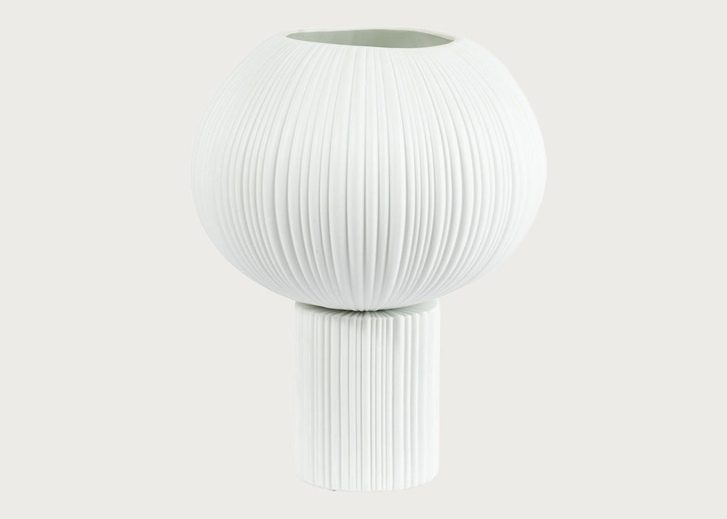 Sea Urchin Porcelain Table Lamp White