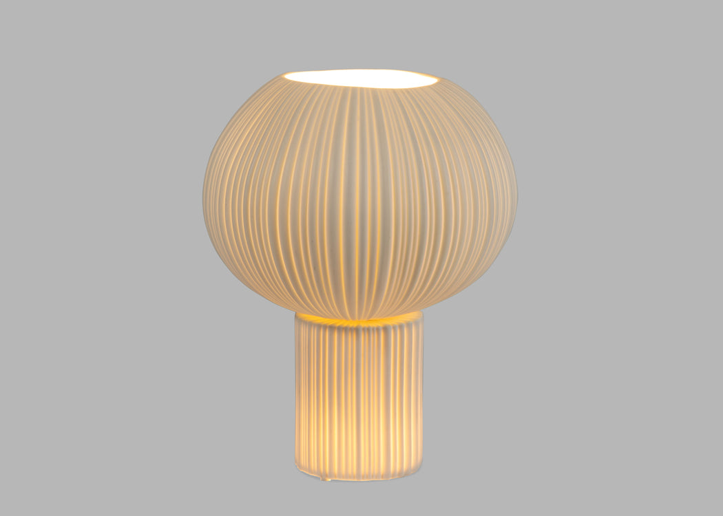 Sea Urchin Porcelain Table Lamp White