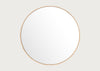 Glance Round Wooden Mirror