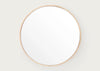 Glance Round Wooden Mirror 31cm / Natural Oak