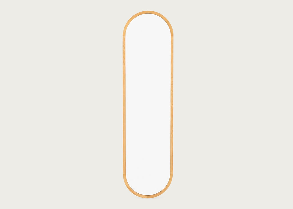 Anais Mirror Oval 40 x 150cm Oak