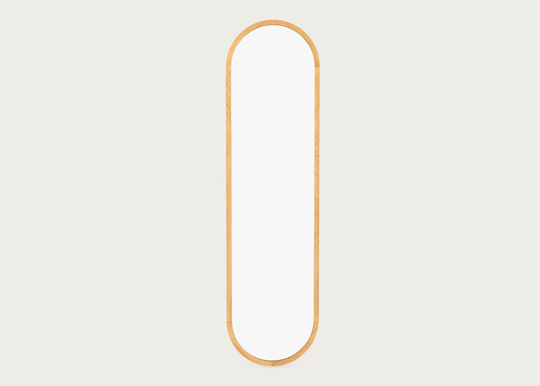 Anais Mirror Oval 40 x 150cm Oak