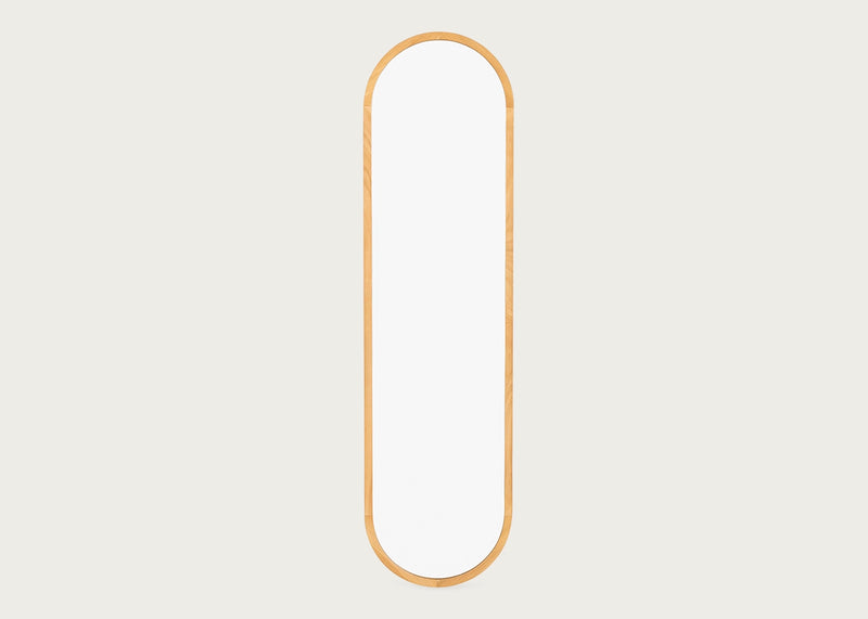 Anais Mirror Oval 40 x 150cm Oak
