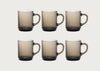Versailles Glass Mug Set of 6