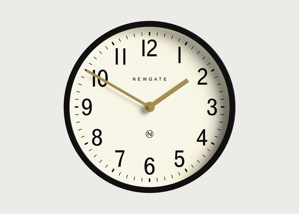 Master Edwards Wall Clock Black