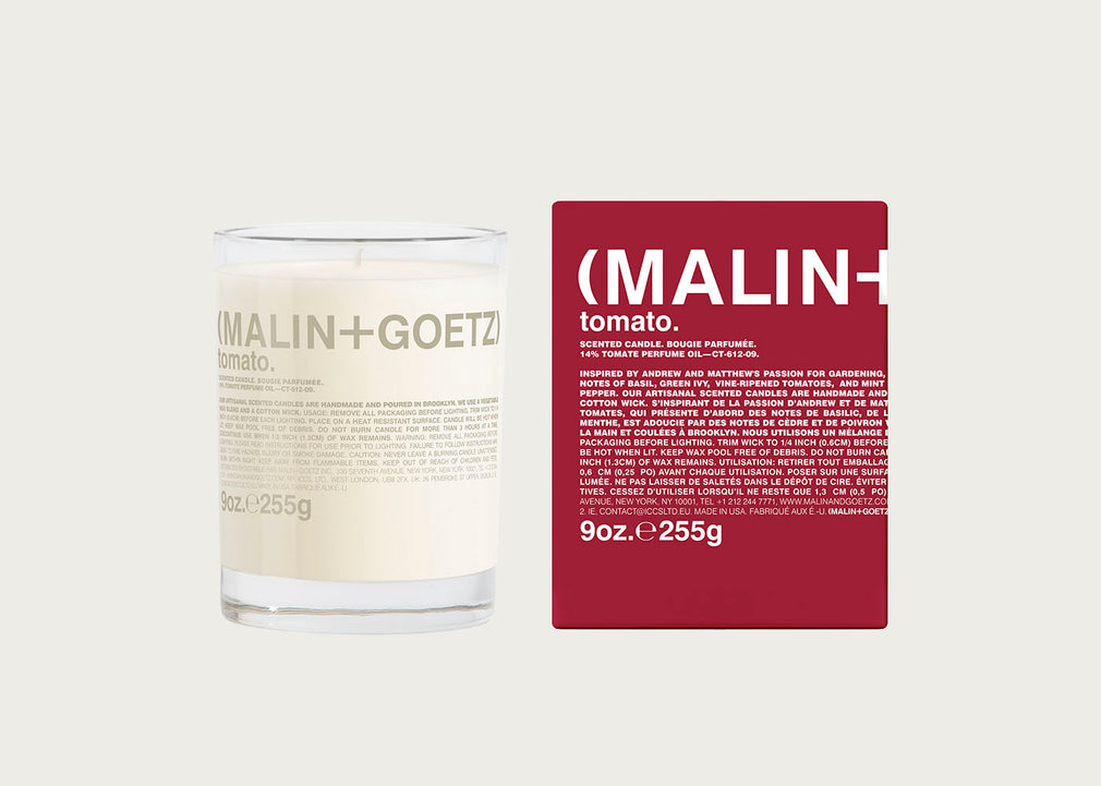Tomato Scented Glass Candle
