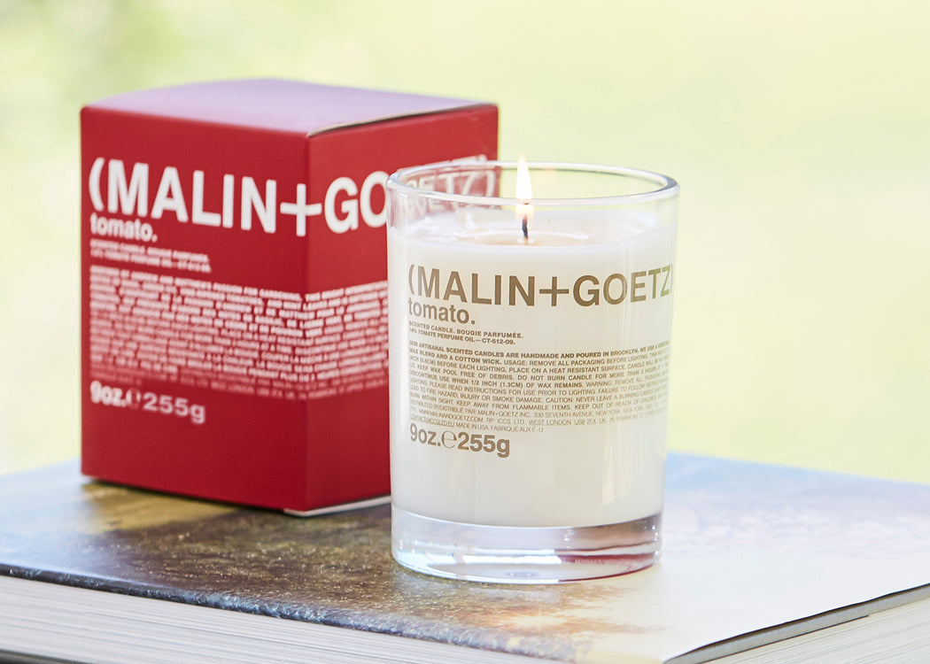 Tomato Scented Glass Candle
