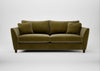 Torino 4 Seater Sofa Smart Luxe Velvet Peridot / Walnut Stained