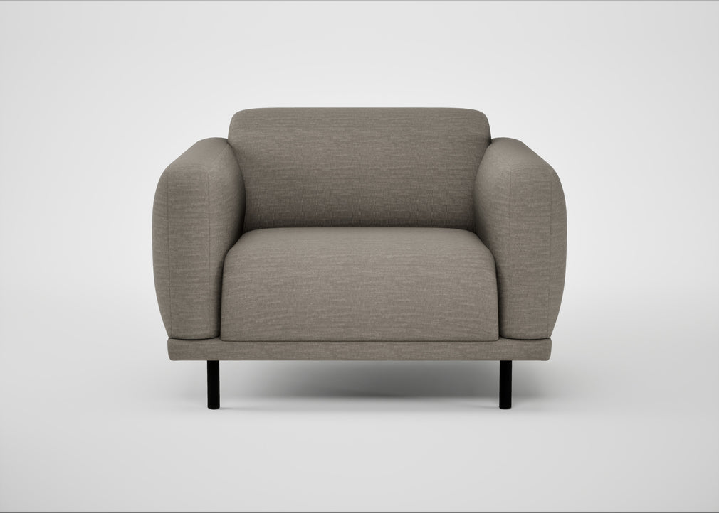 Harri Armchair Broad Weave Pebble