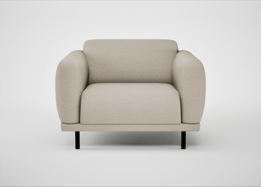 Harri Armchair Broad Weave Putty