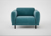 Harri Armchair Smart Luxe Velvet Airforce Blue