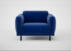 Harri Armchair Smart Luxe Velvet Azure