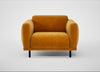 Harri Armchair Smart Luxe Velvet Cognac